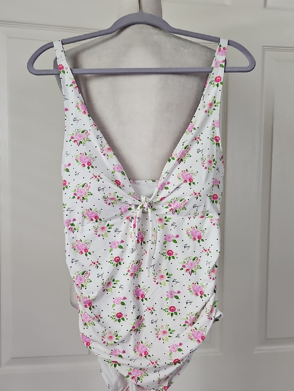 Betsey Johnson NWT 2pc Swimsuit/Sarong Skirt